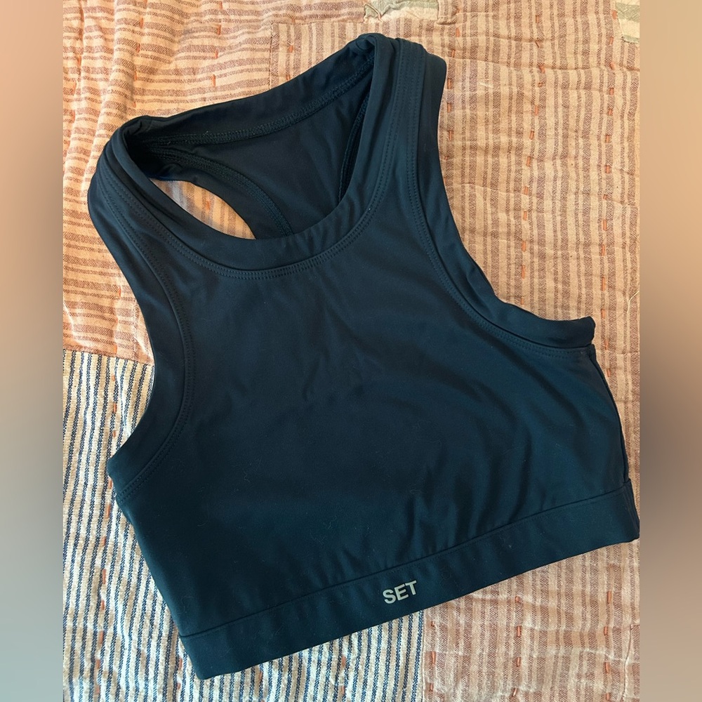 SET Active Navy Sports Bra